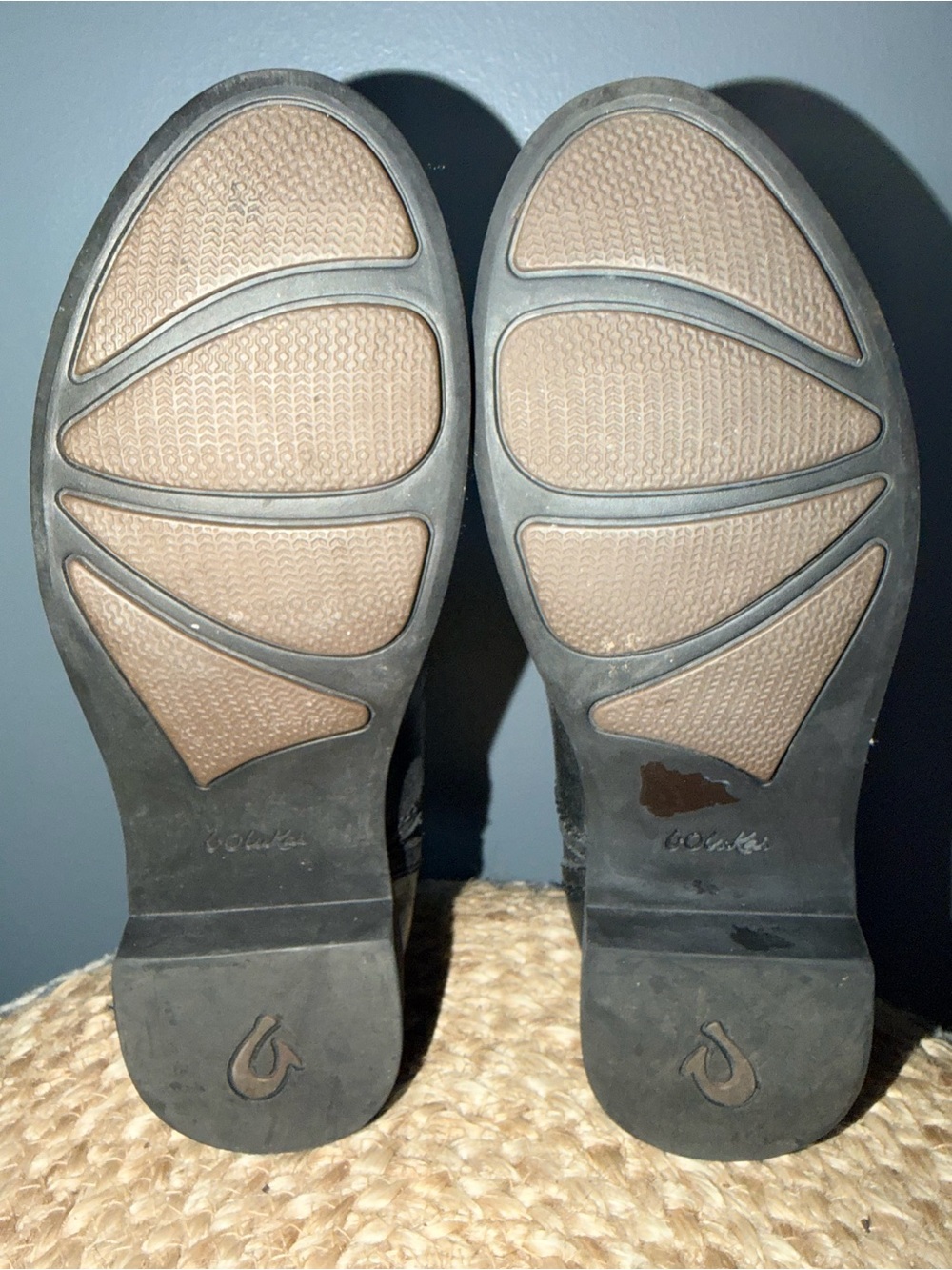 Olukai Kualona Black Leather Ankle Boots - Picture 5 of 8